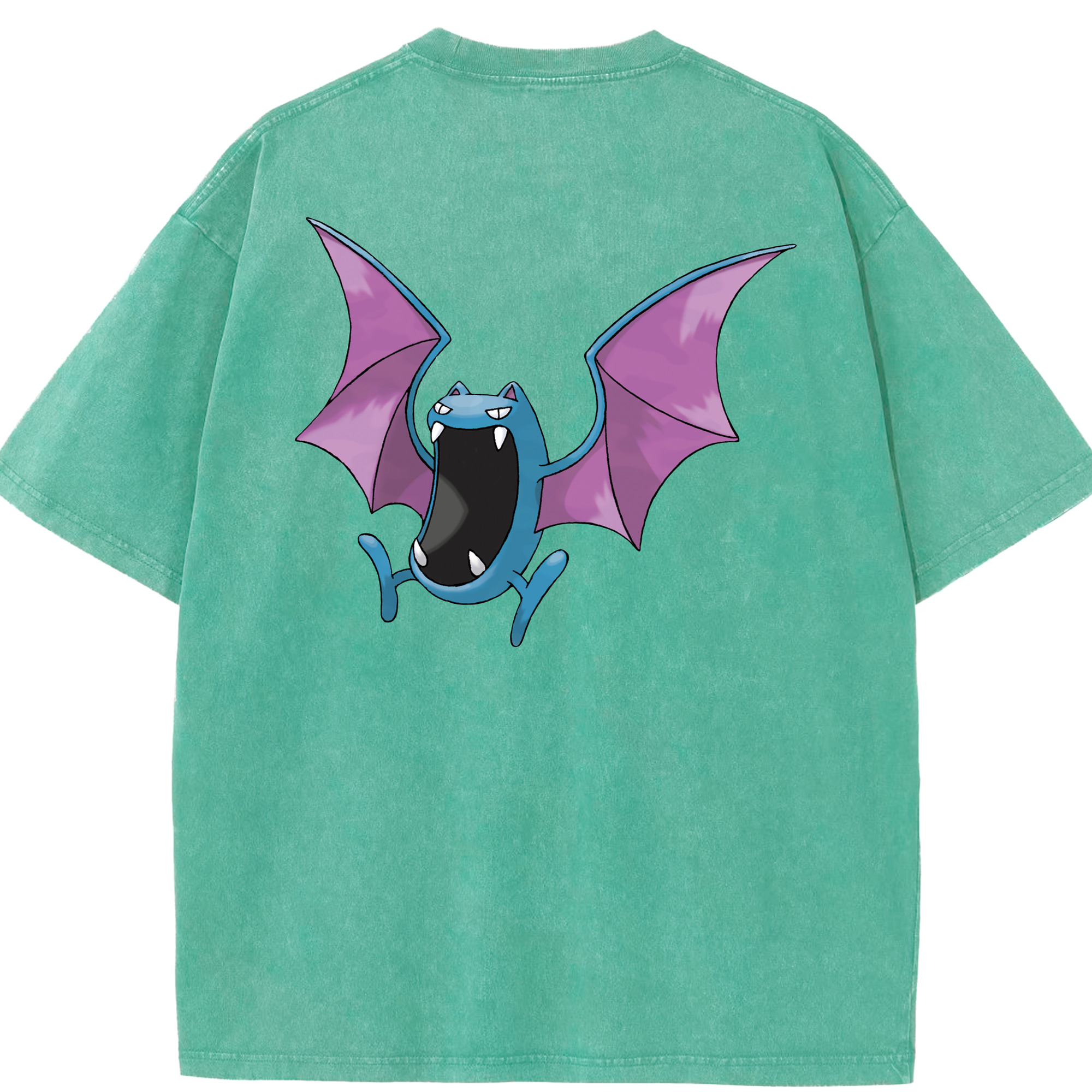 （画像用） ポケットモンスター Pokémon 綿100% ヴィンテージ風 半袖Tシャツ（背面プリント）